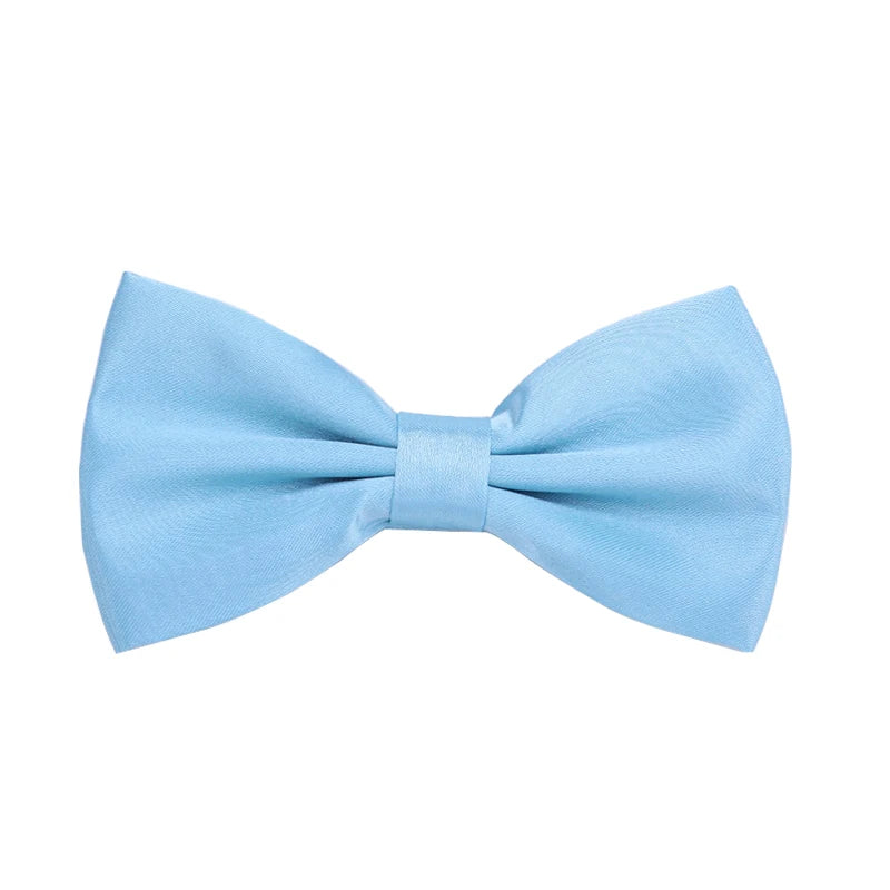 HUISHI Bow Tie For Men Bowtie Solid Color Fashion Butterfly Cravat Banquet Party Bowties Black Gold Red Royal Blue Wine Ties Men