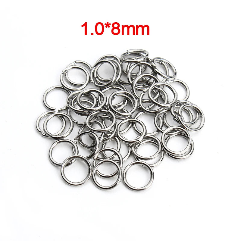 Louleur High Quality Stainless Steel Open Jump Ring Round Gold Color Split Rings For Diy Jewelry Making Findings Wholesale