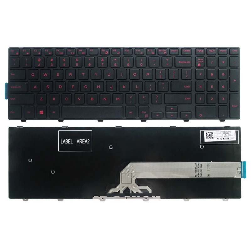 US/UK/SP keyboard For Dell Inspiron 15 3000 5000 3541 3542 3543 5542 3550 3560 3551 3552 3559 3565 3567 3558 5545 5547 5566 5748