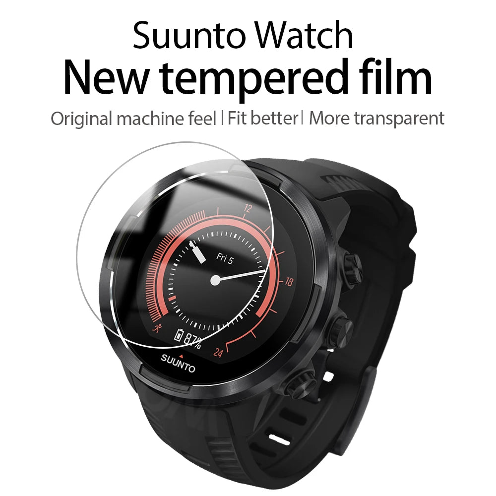 [5PCS] Tempered Glass for Suunto Watch 9 Baro 7 5 3 Screen Protector - Ultra HD Anti-scratch Glass Protective Film Accessories