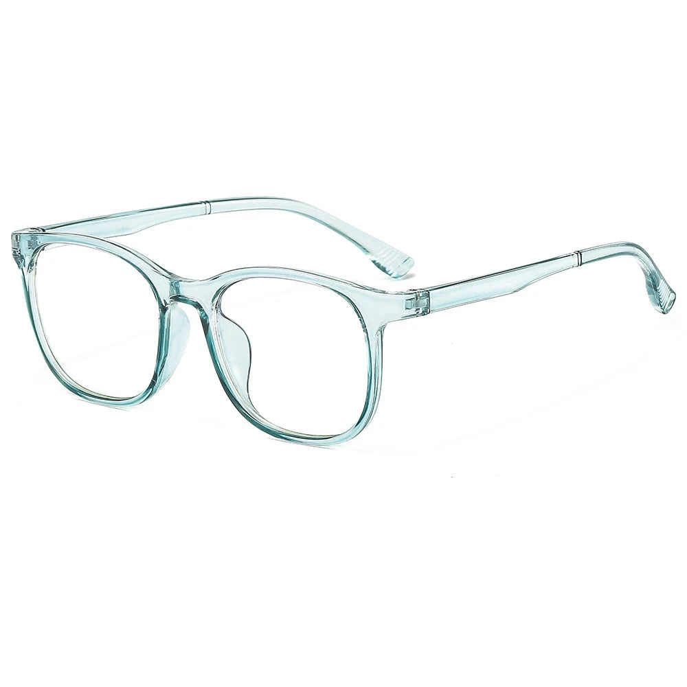Transparent Computer Glasses pc Frame Women Men Anti Blue Light square Eyewear Blocking Glasses Optical Spectacle Eyeglass round