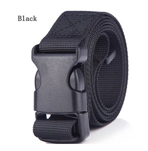 25mm Kids Canvas Belt Unisex for Boys Girls Lightweight Tactical Belt Quick Release Plastic Buckle Adjustable Children Waistband