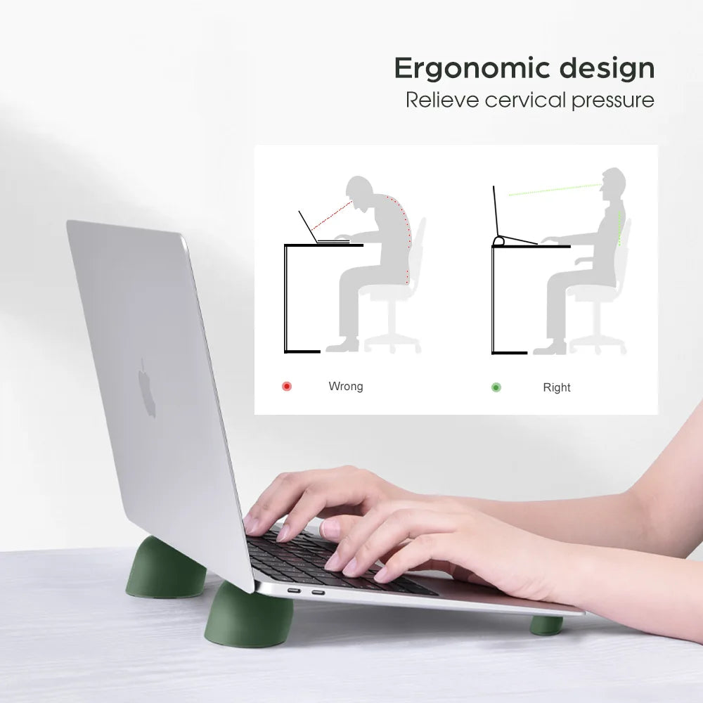 Oatsbasf Portable Laptop Stand Magnetic Laptop Cooling Stand For MacBook Air Pro Xiaomi iPad PC Heat Dissipation Notebook Holder