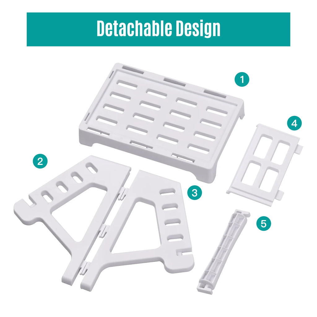 Label Holder for 4x6 Shipping Labels Printer Rolls and Fanfold Labels 2 in 1 Work for Desktop Themal Label Sticker