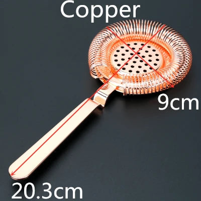 Bar Strainer Sprung Cocktail Strainer Stainless Steel Deluxe Strainer Bar Tools