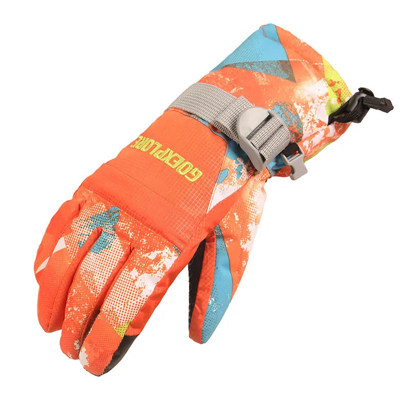 Goexplore best Ski Gloves 2025 Men Women -30 Thicken Waterproof Outdoor Motorcycle Snowboard Snowmobile Snow Mittens Winter Male