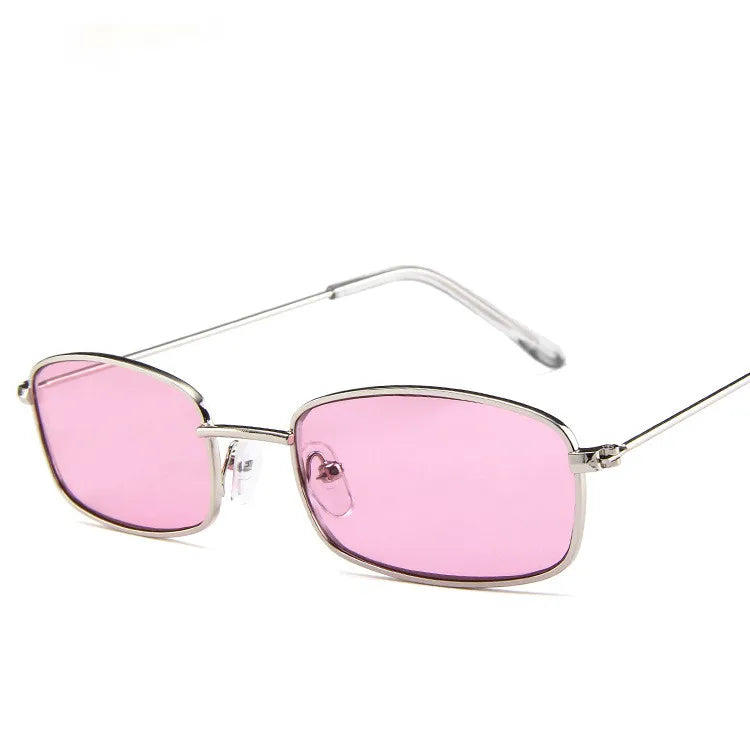 ZXWLYXG 2025 New Small Rectangle Sunglasses Women Retro Brand Designer Red Sun Glasses Men Glasses Female Unisex