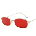 ZXWLYXG 2025 New Small Rectangle Sunglasses Women Retro Brand Designer Red Sun Glasses Men Glasses Female Unisex