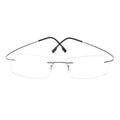 Handoer J0860 Rimless Optical Glasses Frame for Men Spectacles Glasses Optical Prescription Frame Flexible Titanium Legs