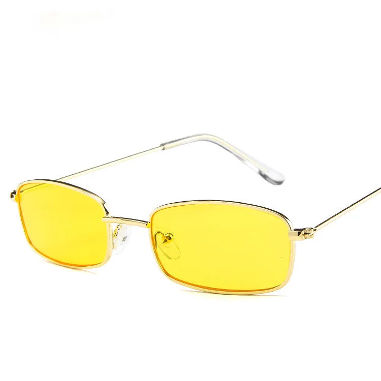 ZXWLYXG 2025 New Small Rectangle Sunglasses Women Retro Brand Designer Red Sun Glasses Men Glasses Female Unisex