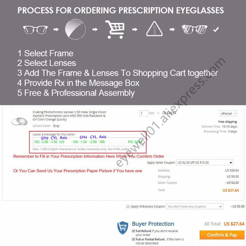 Summer Aspherical Prescription Anti-blue UV Computer Phone Photochromic Sun Lenses Chameleon Gray Brown Myopia Astigmatism Lens
