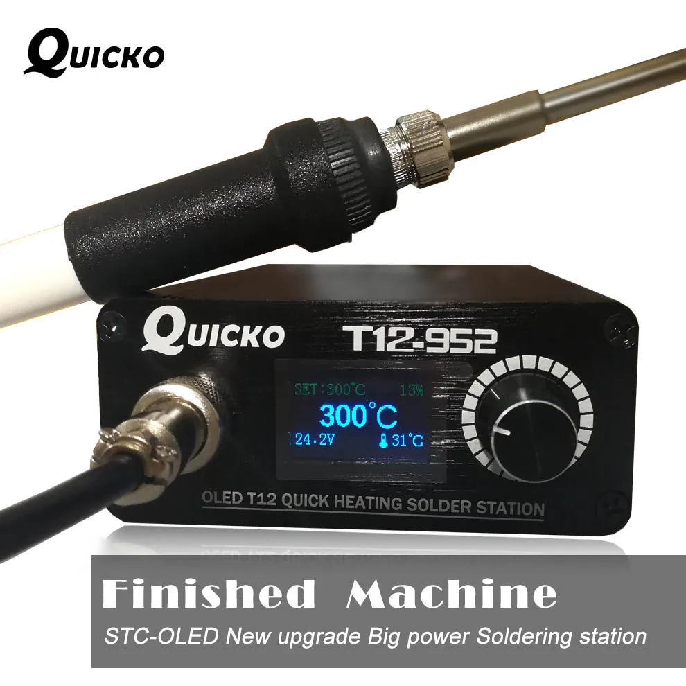 Quick Heating T12 soldering station electronic welding iron 2020 New version STC T12 OLED Digital Soldering Iron T12-952 QUICKO