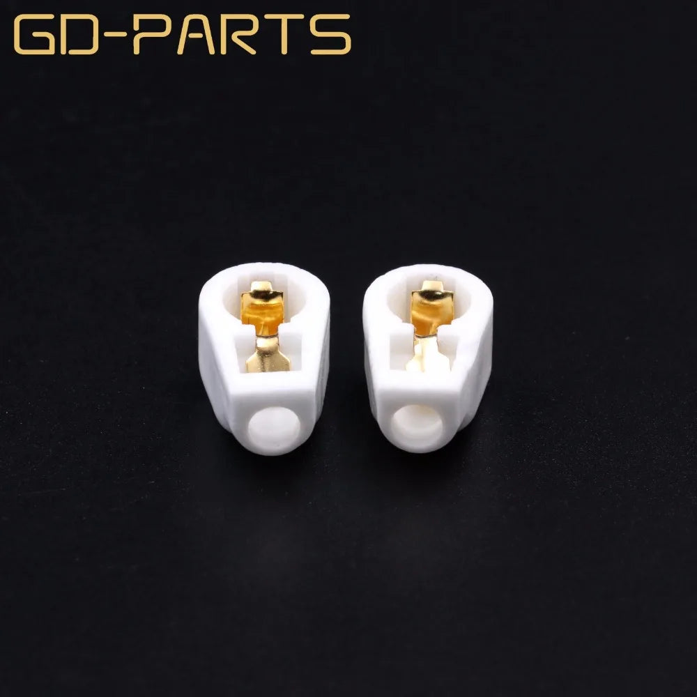 10PCS Ceramic 1/4' 6.4mm Vacuum Tube Anode Cap Grip Plate Cap for EL504 FU-519 EF37 Vintage Amplifier DIY