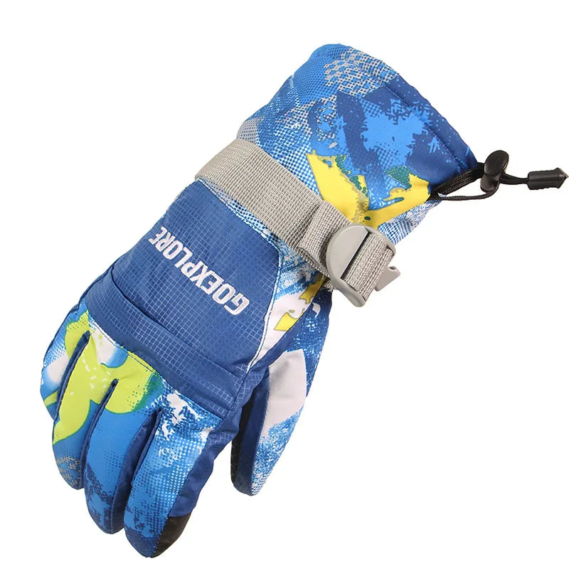Goexplore best Ski Gloves 2025 Men Women -30 Thicken Waterproof Outdoor Motorcycle Snowboard Snowmobile Snow Mittens Winter Male