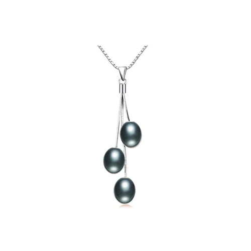 ZHBORUINI 2024 Fashion Pearl Necklace Pearl Jewelry Multicolour Natural Pearl Pendant 925 Sterling Silver Jewelry For Women Gift