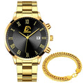 reloj hombre Fashion Mens Watches Luxury Stainless Steel Calendar Quartz Wrist Watch Men Business Bracelets Watch montre homme