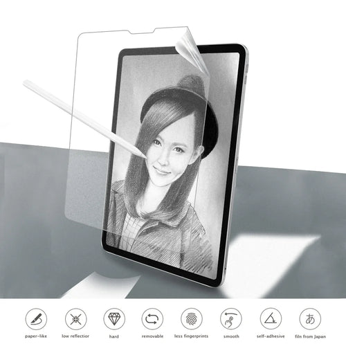 2pcs Paper feel Film PET Anti Glare Painting For iPad A16 Air 11 M4 11th 10th 10.2 Mini Pro 13 12.9 10.5 9.7 Screen Protector