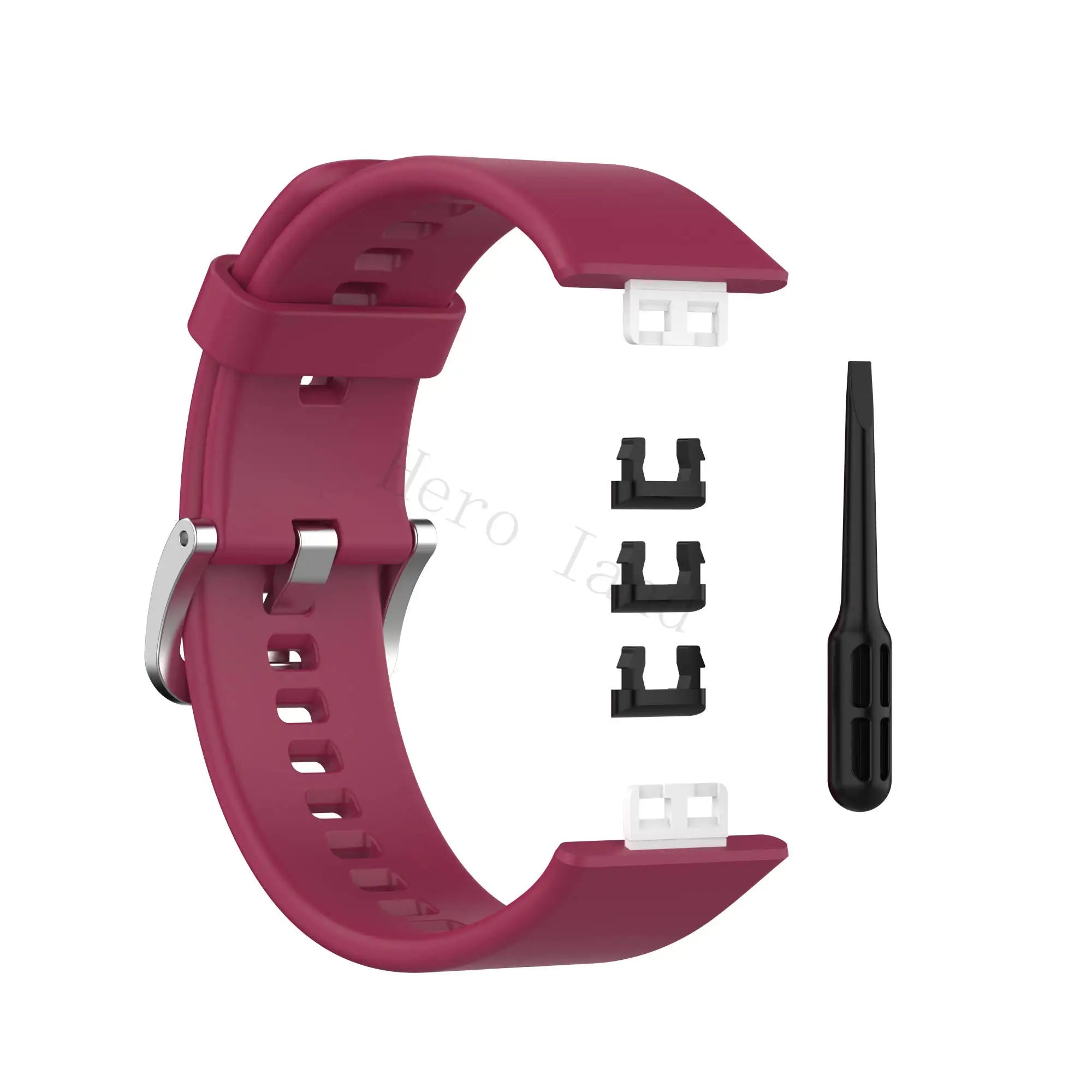Sport Silicone Watchband For Huawei Watch Fit Strap Original SmarwatchWriststrap Belt Bracelet Printing Accessories with tool