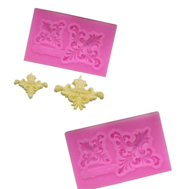 Classic Relief Pattern Mould Fondant Cakes Decor Tools Silicone Molds Sugarcrafts Chocolate Baking Tools For Cakes Gumpaste Form