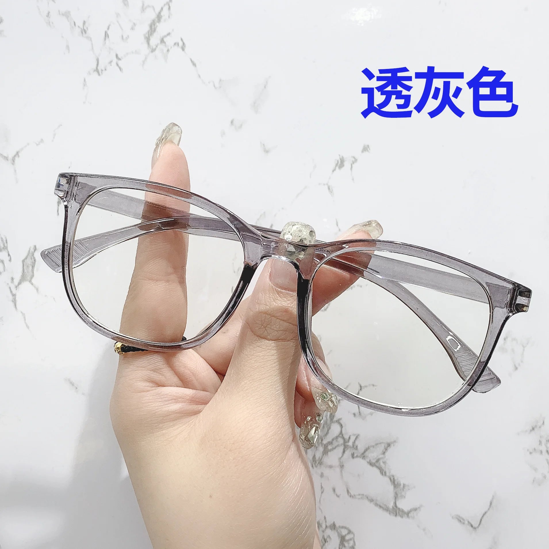 Transparent Computer Glasses pc Frame Women Men Anti Blue Light square Eyewear Blocking Glasses Optical Spectacle Eyeglass round