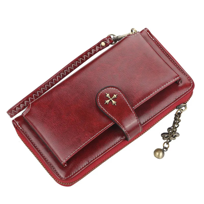 New Women Wallets Fashion Long PU Leather Top Quality Brand Card Holder Classic Female Purse Zipper Wallet For Women