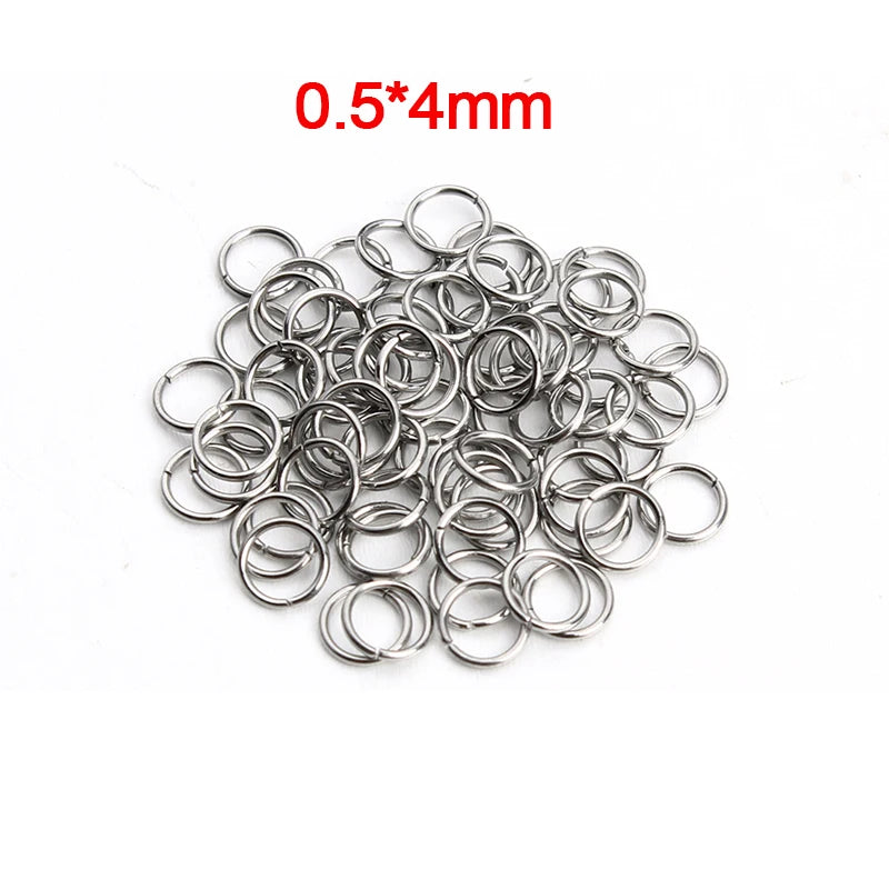 Louleur High Quality Stainless Steel Open Jump Ring Round Gold Color Split Rings For Diy Jewelry Making Findings Wholesale