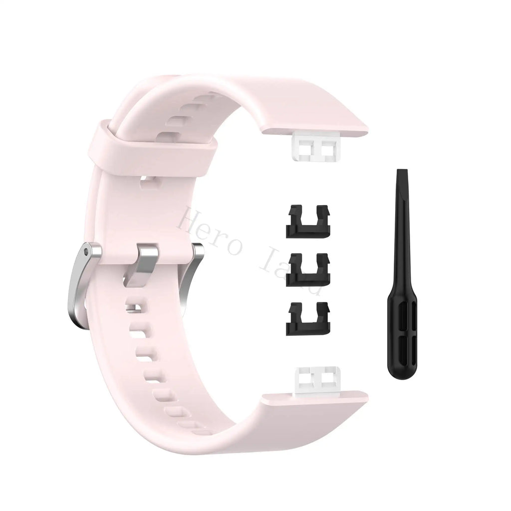Sport Silicone Watchband For Huawei Watch Fit Strap Original SmarwatchWriststrap Belt Bracelet Printing Accessories with tool