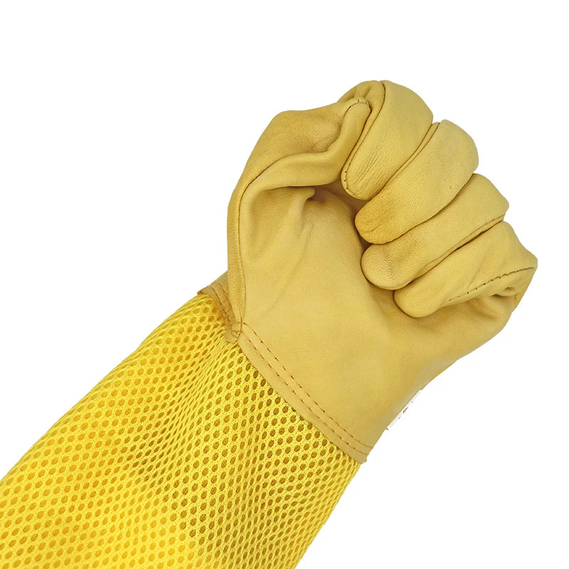 Beekeeper Beekeeping Gloves Protective Sleeves Ventilated Professional Anti Bee for Apiculture Beekeeper Prevent Beehive tools