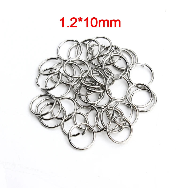 Louleur High Quality Stainless Steel Open Jump Ring Round Gold Color Split Rings For Diy Jewelry Making Findings Wholesale