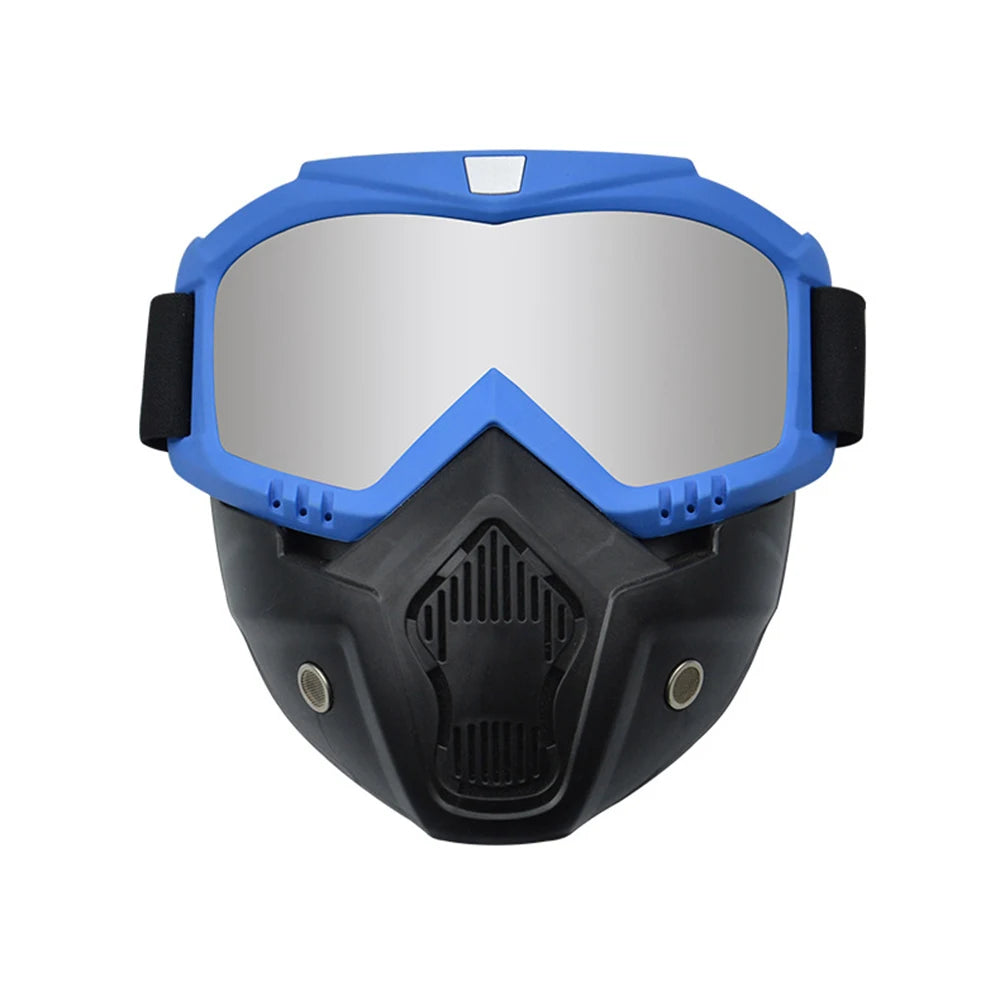 Outdoor Ski Snowboard Mask Snowmobile Skiing Goggles Windproof Motocross Protective Glasses Safety Goggles With Mouth Filter