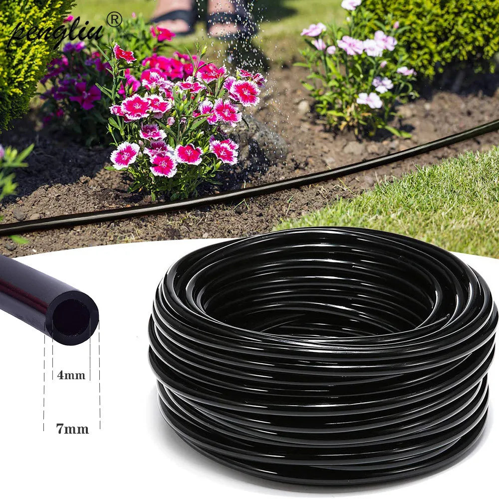 4 / 7mm Hose PVC Water Pipe Irrigation Tube Garden Water Drip Hose  Irrigation System Watering Systems for Greenhouses Watering