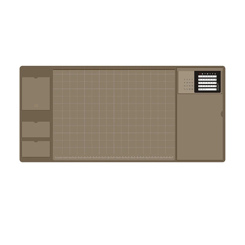 Multifunctional Large XXL PU Mouse Pad Student Writing Pad Business Desk Mat Laptop Organizer with Calendar Scale Card Slot