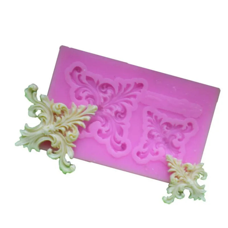 Classic Relief Pattern Mould Fondant Cakes Decor Tools Silicone Molds Sugarcrafts Chocolate Baking Tools For Cakes Gumpaste Form