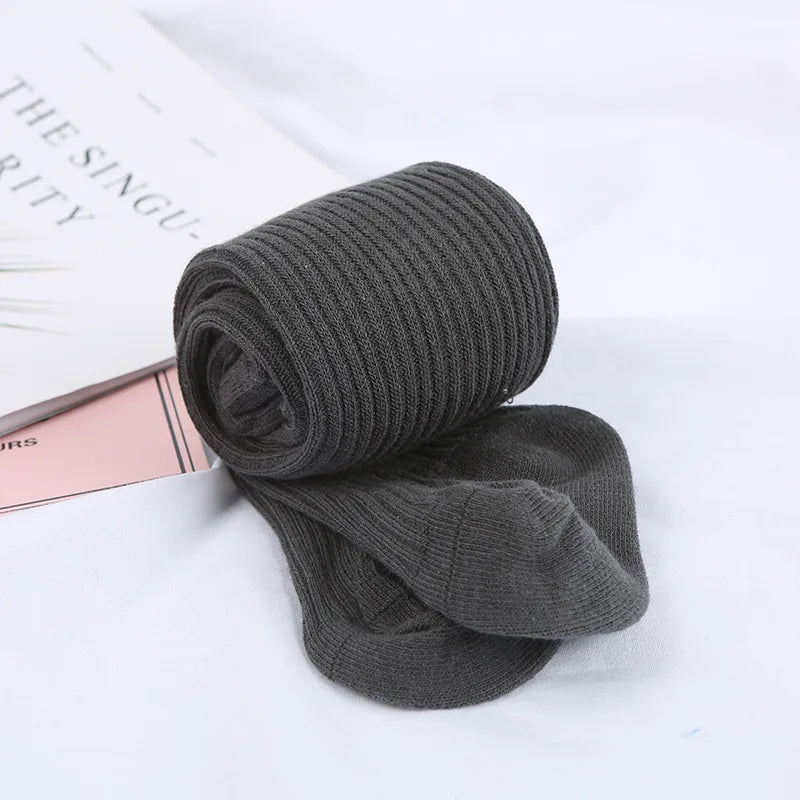 Wholesale Baby Tights Hot Baby Toddler Kid Girl Ribbed Stockings Cotton Warm Pantyhose Solid Candy Color Tight 0-4Years