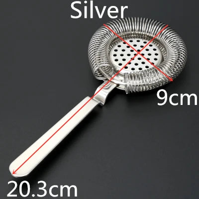 Bar Strainer Sprung Cocktail Strainer Stainless Steel Deluxe Strainer Bar Tools