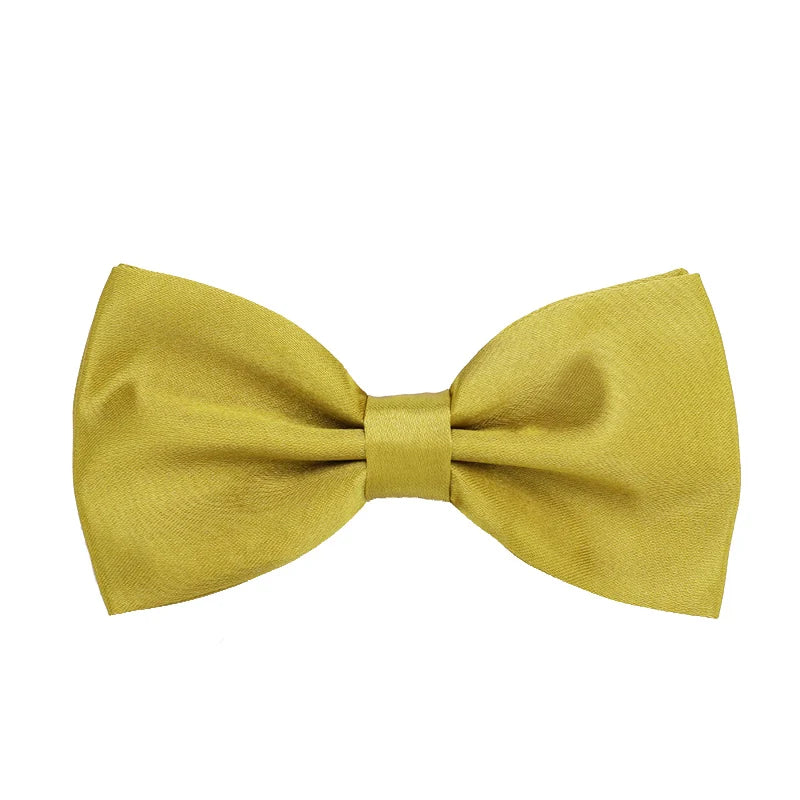 HUISHI Bow Tie For Men Bowtie Solid Color Fashion Butterfly Cravat Banquet Party Bowties Black Gold Red Royal Blue Wine Ties Men
