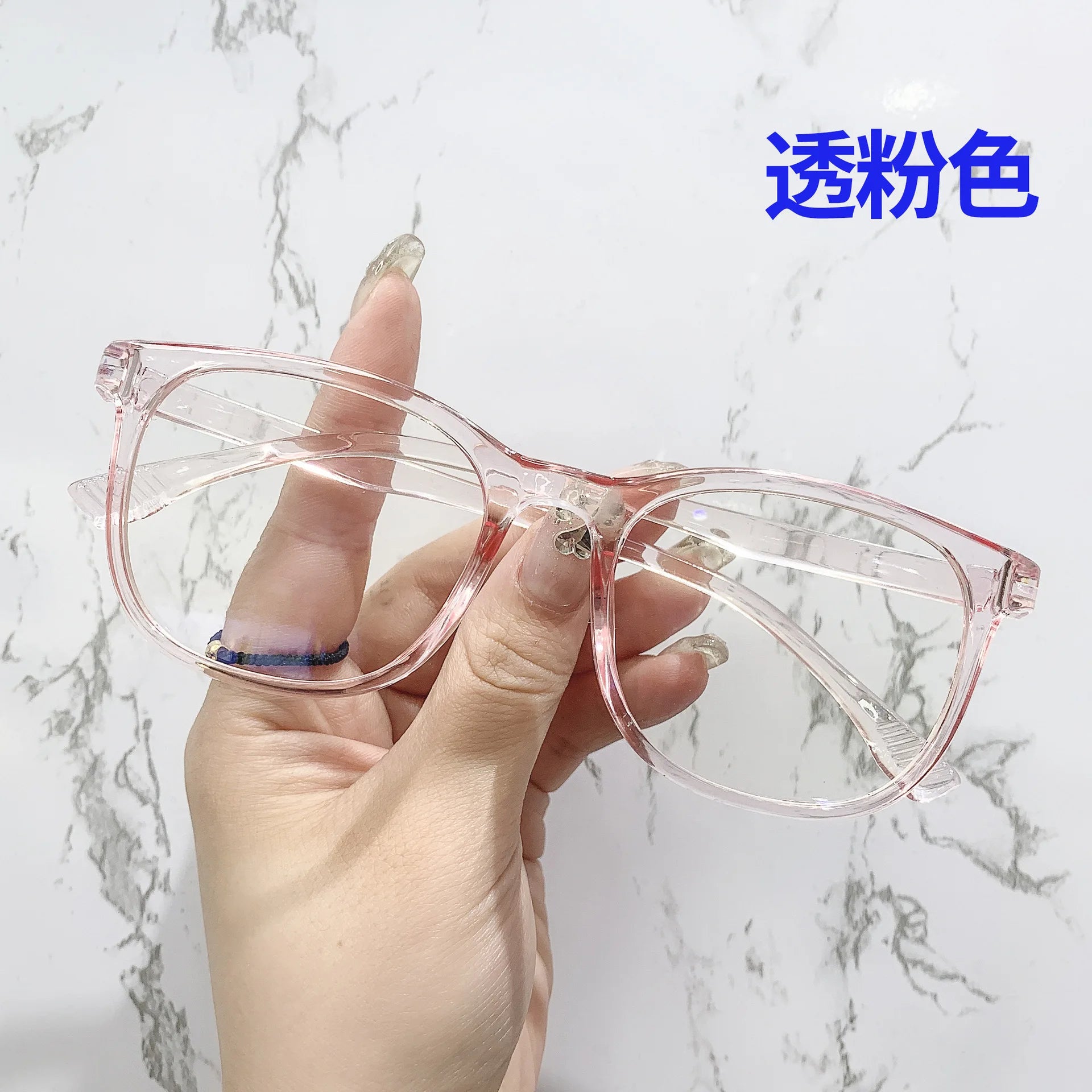 Transparent Computer Glasses pc Frame Women Men Anti Blue Light square Eyewear Blocking Glasses Optical Spectacle Eyeglass round