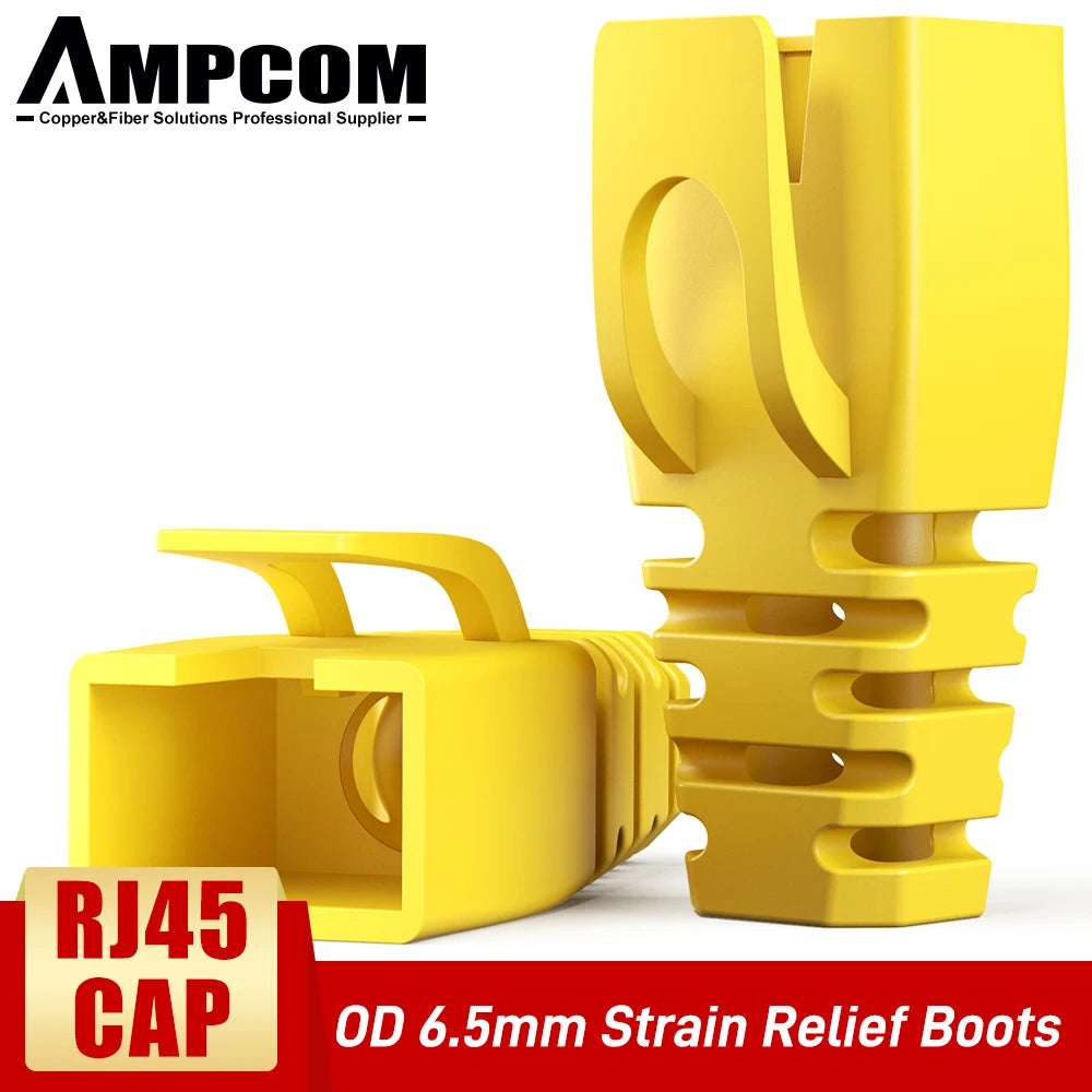 AMPCOM  Ethernet Network Cable Strain Relief Boots Cable RJ45 Connector Plug Covers 6.5/7.5/8.0mm for CAT8 CAT7 CAT6A CAT6 CAT5E