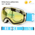 UV400 Anti-fog Double Layers Ski Goggles Big Lens Ski Mask Glasses Skiing Snow Snowboard Eyewear Mirror Polarize Goggles for men