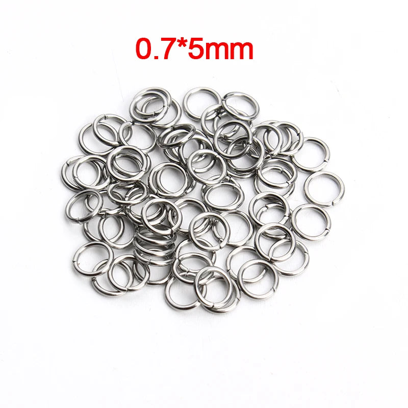 Louleur High Quality Stainless Steel Open Jump Ring Round Gold Color Split Rings For Diy Jewelry Making Findings Wholesale