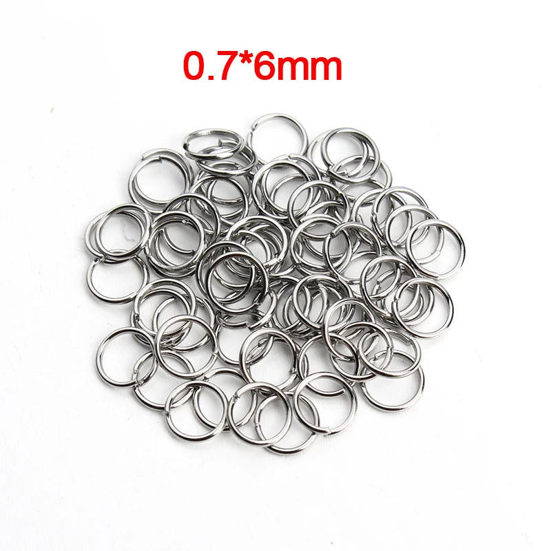 Louleur High Quality Stainless Steel Open Jump Ring Round Gold Color Split Rings For Diy Jewelry Making Findings Wholesale