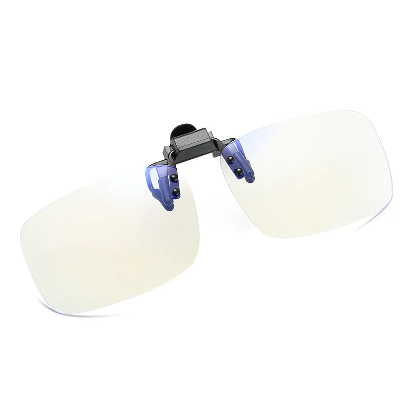 Anti Blue Light Glasses Women Men Clip on Eyeglasses Clear Computer Phone Blue-ray Eyewear Fashion Clip Flip up Glasses