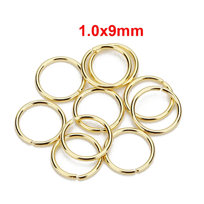 Louleur High Quality Stainless Steel Open Jump Ring Round Gold Color Split Rings For Diy Jewelry Making Findings Wholesale