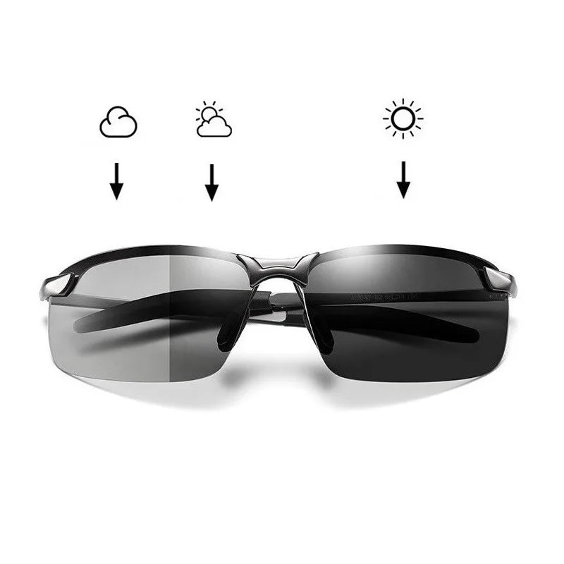 Photochromic Sunglasses Men  Driving Chameleon Glasses Male Change Color Sun Glasses Day Night Vision Driver's Eyewear