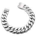 Kalen 20mm/31mm Punk Men's Women's Stainless Steel Necklace Heavy Larger Necklace Curb Cuban Chain Choker Jewelry 40/42cm Length
