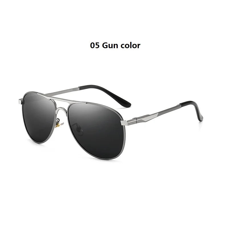 Luxury Pilot  Sunglasses Men Women Driving Fishing Retro Sun Glasses Brand Designer Male Metal Sunglasses For Man