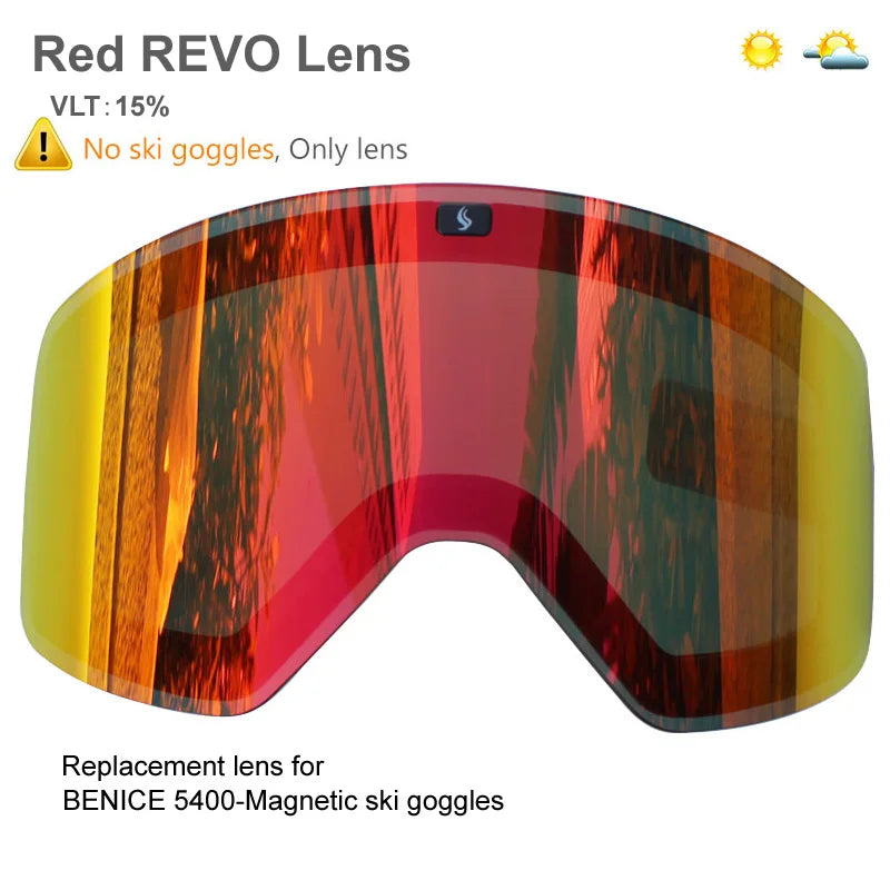 New UV400 Double Layer Magnetic Ski Goggles Polarized Lens Skiing Anti-fog Snowboard Goggles Men Women Ski Glasses Eyewear