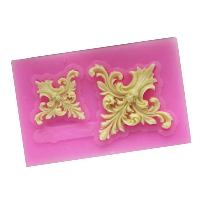 Classic Relief Pattern Mould Fondant Cakes Decor Tools Silicone Molds Sugarcrafts Chocolate Baking Tools For Cakes Gumpaste Form