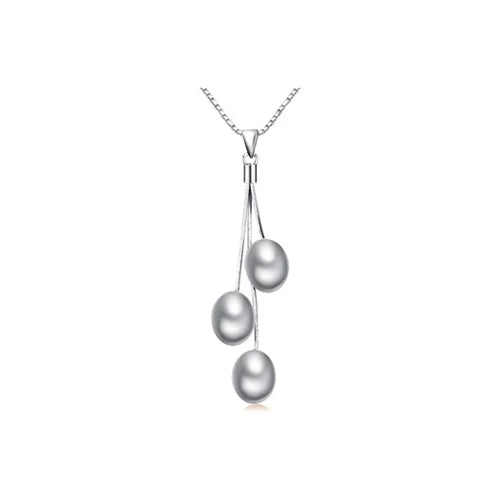 ZHBORUINI 2024 Fashion Pearl Necklace Pearl Jewelry Multicolour Natural Pearl Pendant 925 Sterling Silver Jewelry For Women Gift