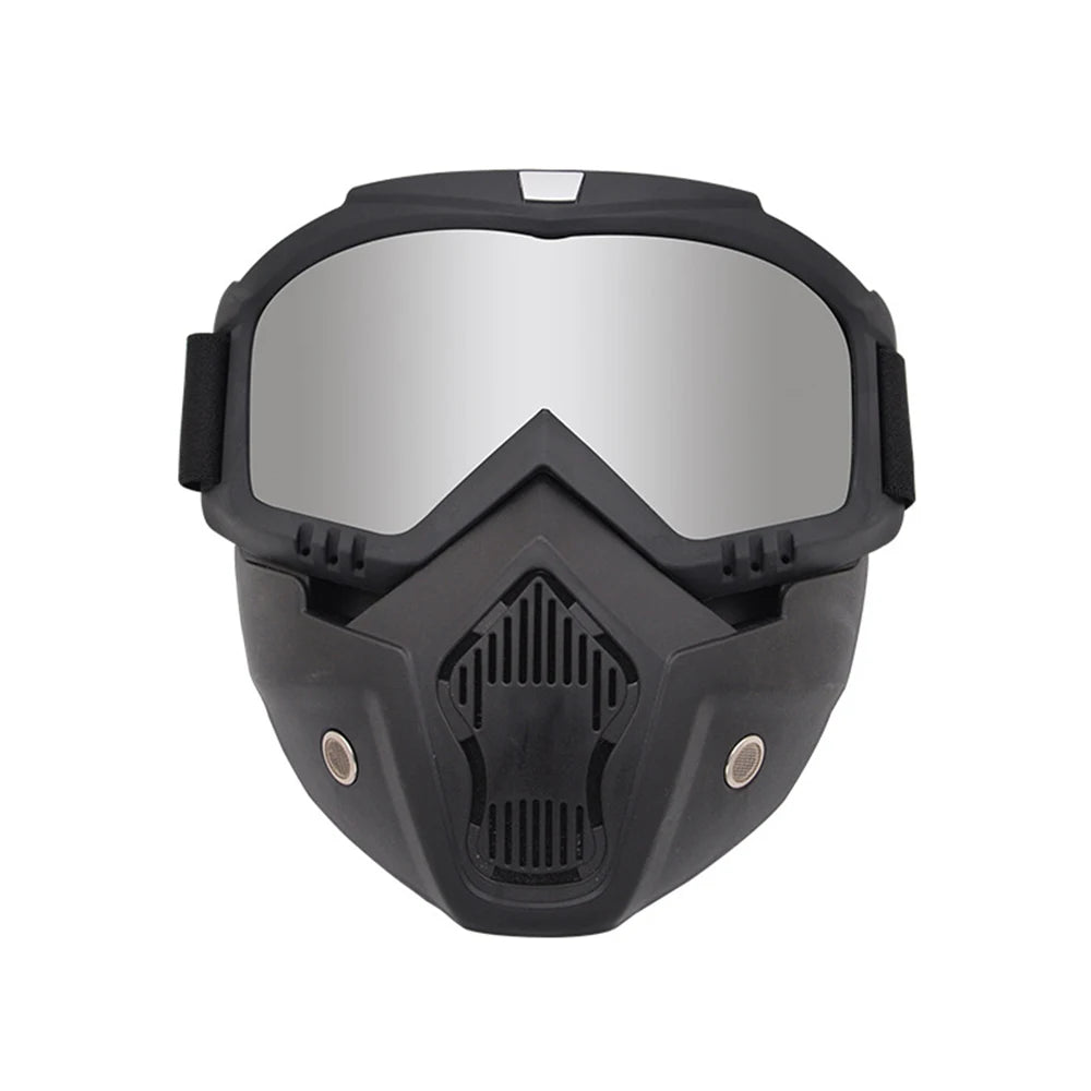 Outdoor Ski Snowboard Mask Snowmobile Skiing Goggles Windproof Motocross Protective Glasses Safety Goggles With Mouth Filter